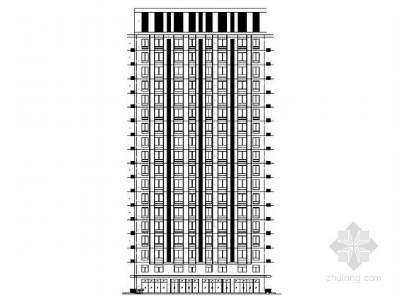 18层商住楼效果图资料下载-某十八层商住楼建筑施工图