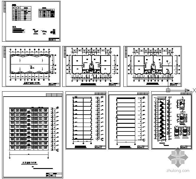 住宅钢结构楼梯施工方案资料下载-[学士]某花园钢结构住宅毕业设计(含计算书、建筑结构设计图)