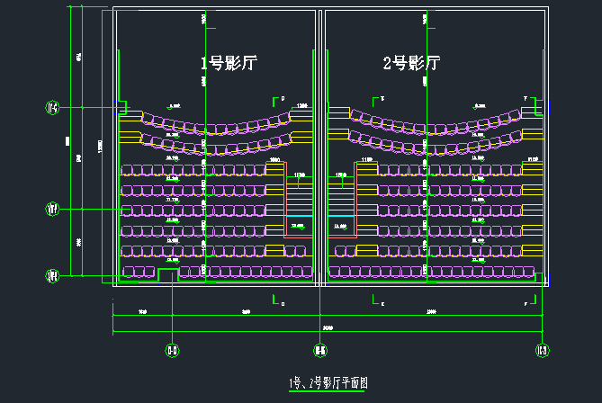 大型影院看台钢结构施工图_1