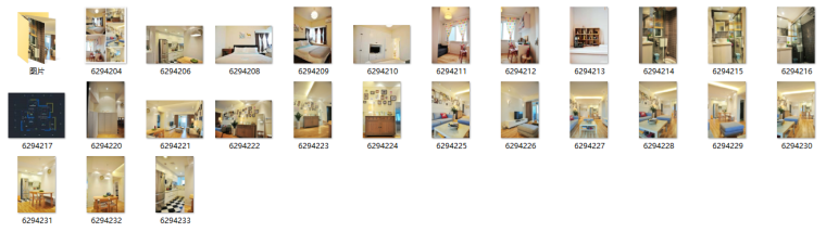 某原木家具54平住宅室内装修设计效果图方案（26张）-总览图