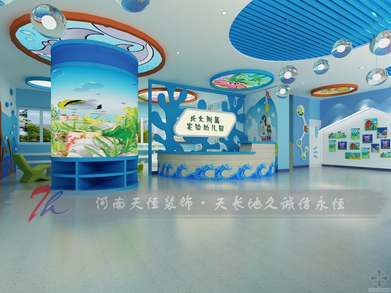 舞蹈大厦设计资料下载-郑州低价幼儿园设计公司，专业河南省幼儿园装修