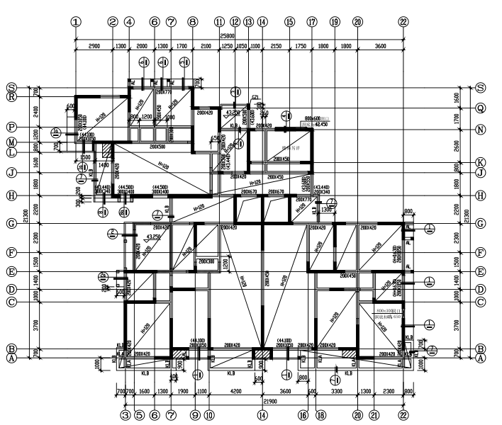 16层住宅楼建筑图纸资料下载-18层含地下室剪力墙结构住宅楼结构施工图（CAD、30张）