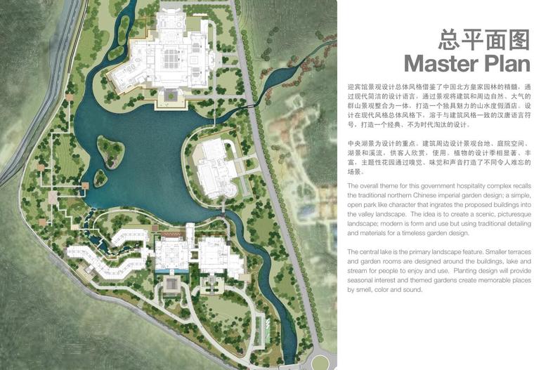 [吉林]沈阳棋盘山迎宾馆景观方案设计文本（PDF+65页）-总平面图