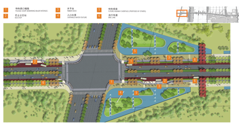 [浙江]杭州金沙大道街道景观设计（滨水，公园）B-7 放大平面
