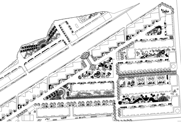 游园园路施工资料下载-大型楼盘居住区园林景观施工图（含：景墙，水池，亭子施工图）
