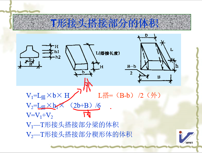 建筑工程量计算规则混凝土工程-T型接头