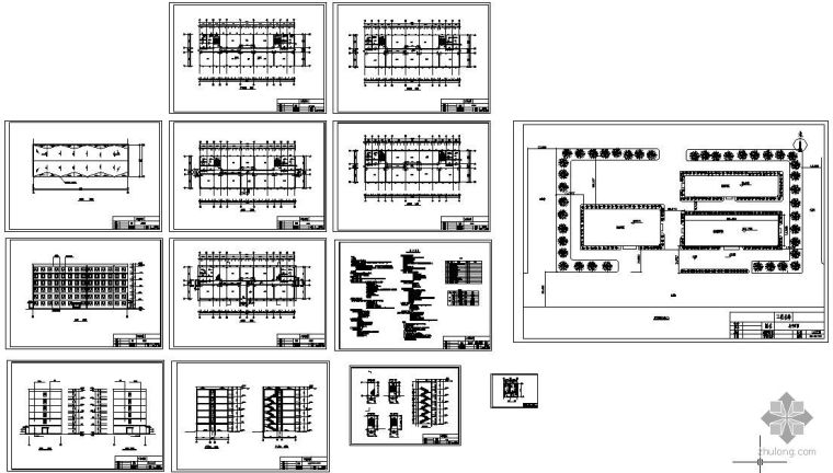 大学教学楼建筑结构设计资料下载-[学士]某六层教学楼毕业设计(含计算书、建筑结构设计图)