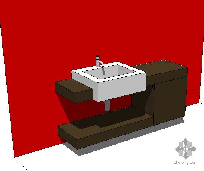 卫生洁具立面图cad资料下载-卫生洁具sketchup模型