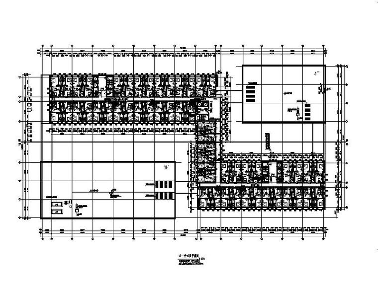 [宁夏]大型现代风格酒店办公综合楼建筑施工图-大型现代风格酒店办公综合楼平面图