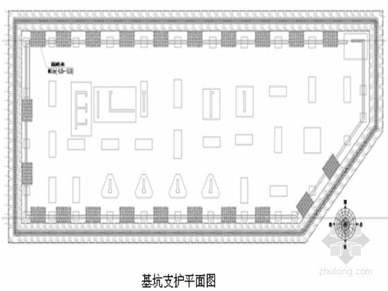 排桩支护工艺资料下载-民航深基坑排桩支护及开挖监测施工方案（降水 原创）