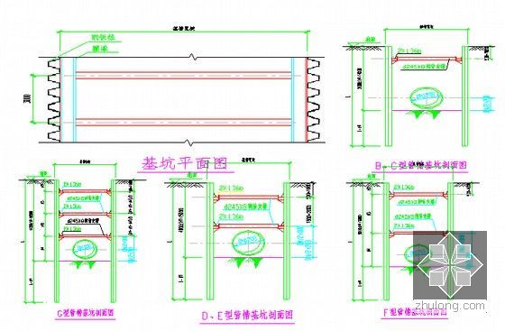 [海南]低层住宅小区及市政道路配套工程施工组织设计231页（钢板桩 污水处理）-小区地下管网支护