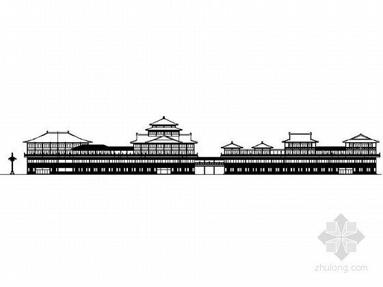 [仿古建]海盐某商业、旅游娱乐中心（3、4号楼）建筑方案图