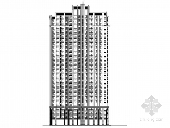 28层高层住宅设计资料下载-[江西]artdeco风格28层高层住宅区建筑施工图