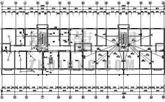 底层住宅楼供暖设计图资料下载-底层商铺住宅楼电气图