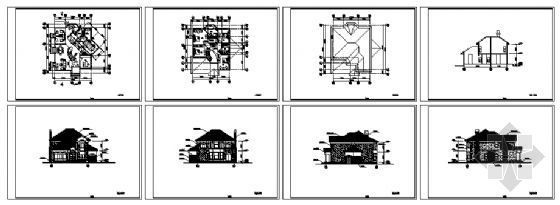 某小型二层别墅建筑方案图05-4