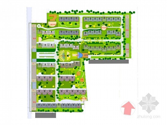 中式住宅小区效果图资料下载-[张北]某住宅小区规划设计方案（含户型及效果图）