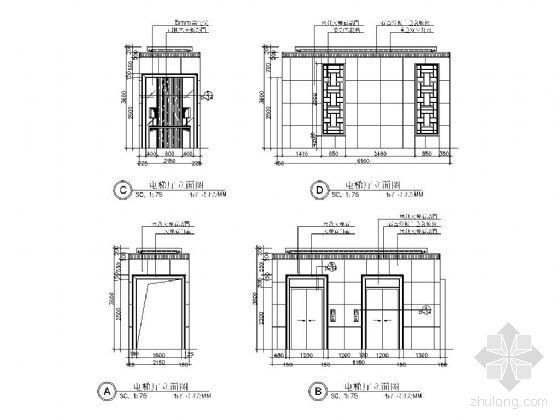 电梯厅立面设计图