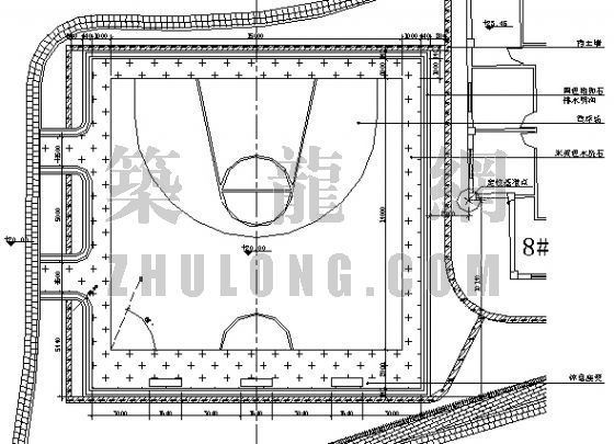 室内篮球场CAD资料下载-某篮球场做法详图