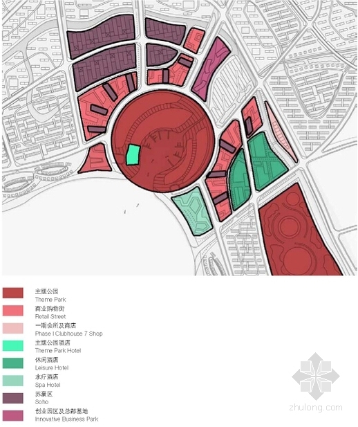 [大连]沿海综合性卫星城规划设计方案文本-沿海综合性卫星城规划分析图