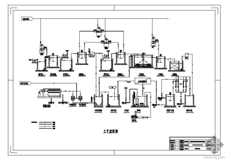 矿选废水工艺流程图资料下载-20000吨铝材加工废水工艺流程图