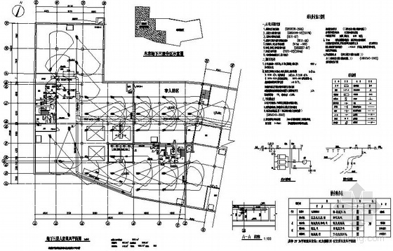 地下车库平面CAD资料下载-某地下车库人防通风平面图