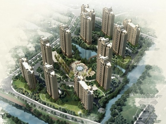小区规划CAD方案资料下载-[上海]某ArtDeco小区规划及单体设计方案文本（含CAD）