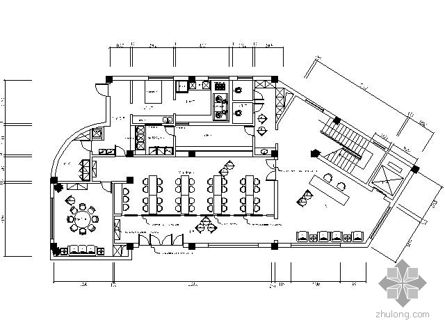 办公楼中式装饰施工图资料下载-[江苏]某建设集团三层办公楼施工图