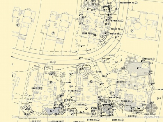 市政景观初设说明资料下载-别墅样板间景观扩初设计