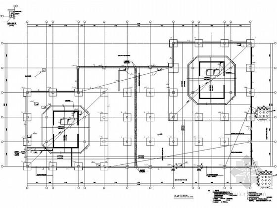 广州越秀全民健身中心资料下载-11层框架剪力墙结构全民健身服务中心结构施工图
