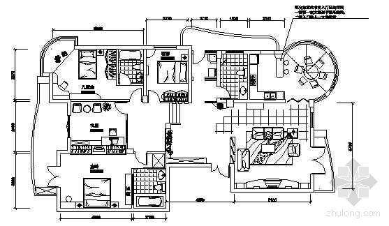 家装楼板CAD施工图资料下载-精品家装施工图