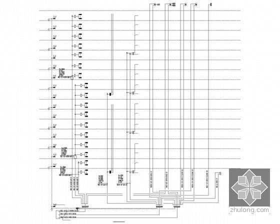 [海南]工程研究所生活园区电气施工图纸-低压竖向配电干线图