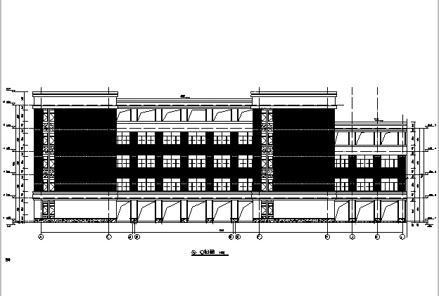 [浙江]学院教学楼及食堂、宿舍、行政楼施工图（含全专业图纸）-学院教学楼及食堂、宿舍、行政楼建筑施工图（含全专业图纸）