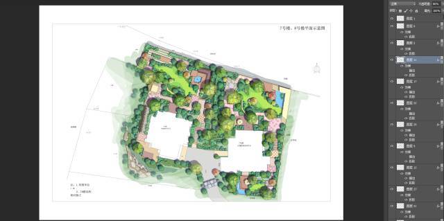 平面图psd清新资料下载-15套总平PSD源文件（百张参考图，附下载）