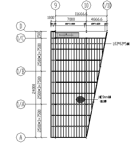 鹏翔岗石有限公司A栋门式钢屋架扩建厂房（CAD，15张）_7