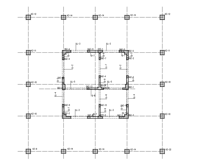 [云南]16层框架核心筒结构商业广场结构施工图（CAD、36张）-边缘约束构件平法施工图