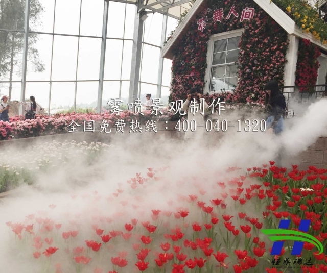 降温喷雾设计资料下载-重庆雾喷景观，喷雾设备厂家，雾喷景观设计公司