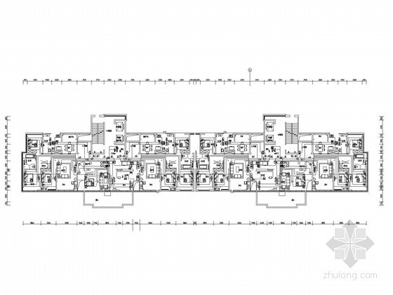 一层平面图120平方米资料下载-[江苏]三十三层大型住宅小区全套电气施工图纸120张（含三栋住宅楼）