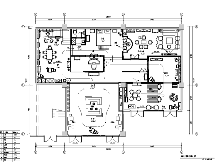 施工图展厅装修图资料下载-混搭风格美迪克家具展厅设计施工图（附效果图）
