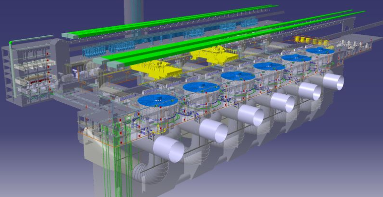 堤防施工总布置原则资料下载-黄登水电站施工总布置BIM协同设计