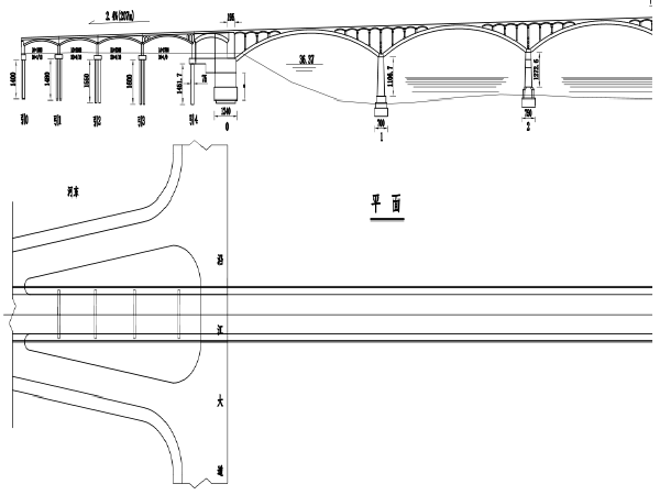 上承式拱桥施工图纸cad资料下载-[湖南]双曲拱桥提质改造工程两阶段施工图设计