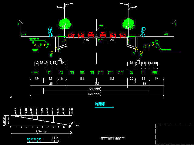 一级市政道路交叉口设计资料下载-一幅路市政道路工程施工图设计121张（道路照明管线交通）