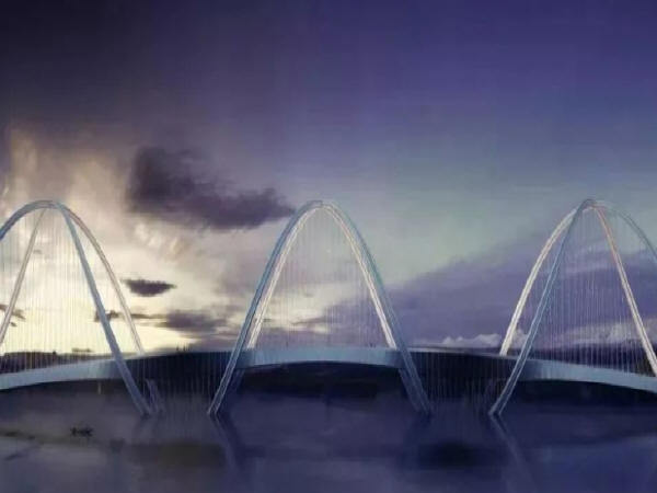 景观飘带桥结构设计资料下载-五环廊桥——北京冬奥会景观桥设计