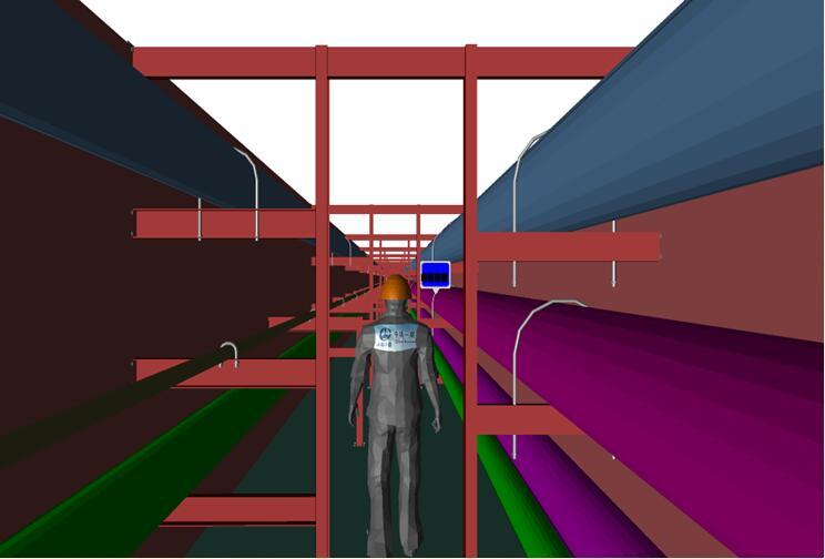 [陕西]动车段项目BIM技术应用研究汇报PPT-室外综合管沟漫游