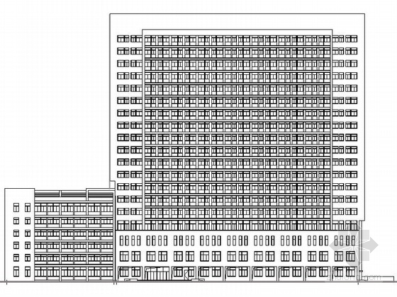 医院室内墙身大样图资料下载-淮北某三甲医院二十层住院楼建筑施工图