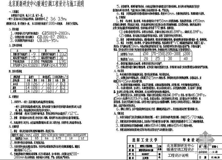 暖通空调工程毕业资料下载-北京展新研发中心暖通空调毕业设计