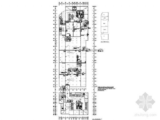 [徐州]某商城地下车库人防建筑施工图-平站转换平面图