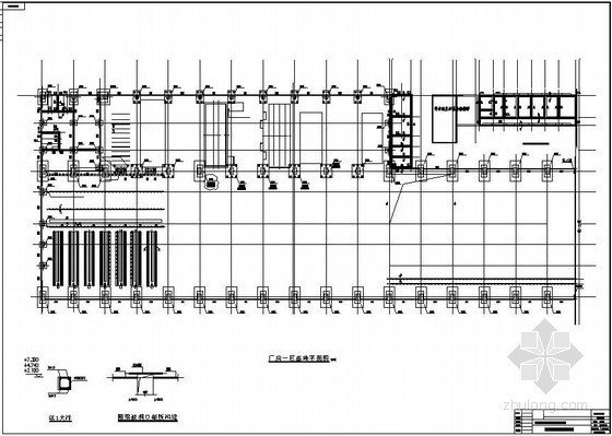 吊顶结构设计资料下载-荆门某厂房结构设计图