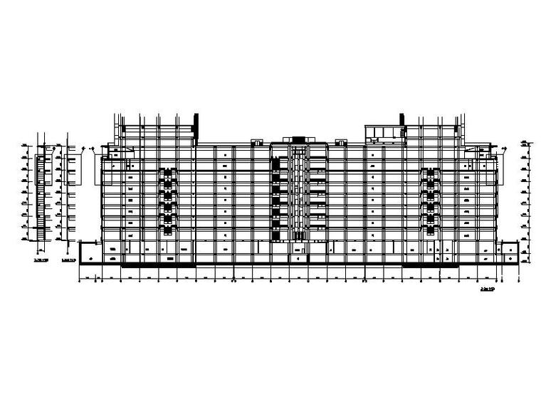 [南京]38层超高塔式酒店商业综合体建建筑图-超高层框架结构塔式酒店商业综合体建筑施工图