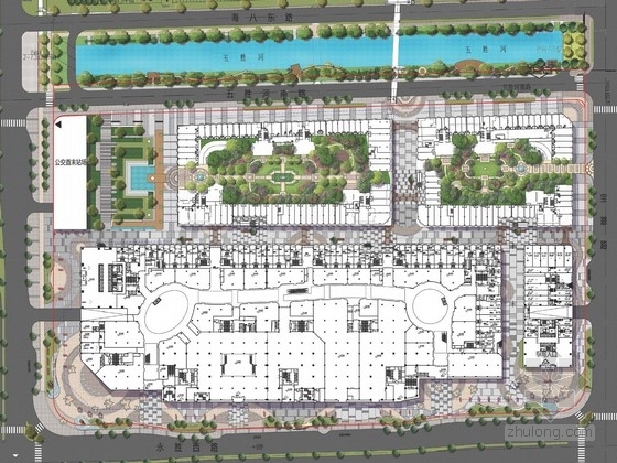 ps背景创意图资料下载-[广东]现代化都市商业广场景观规划设计方案