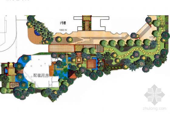 中国小区景观设计资料下载-某小区展示区景观设计